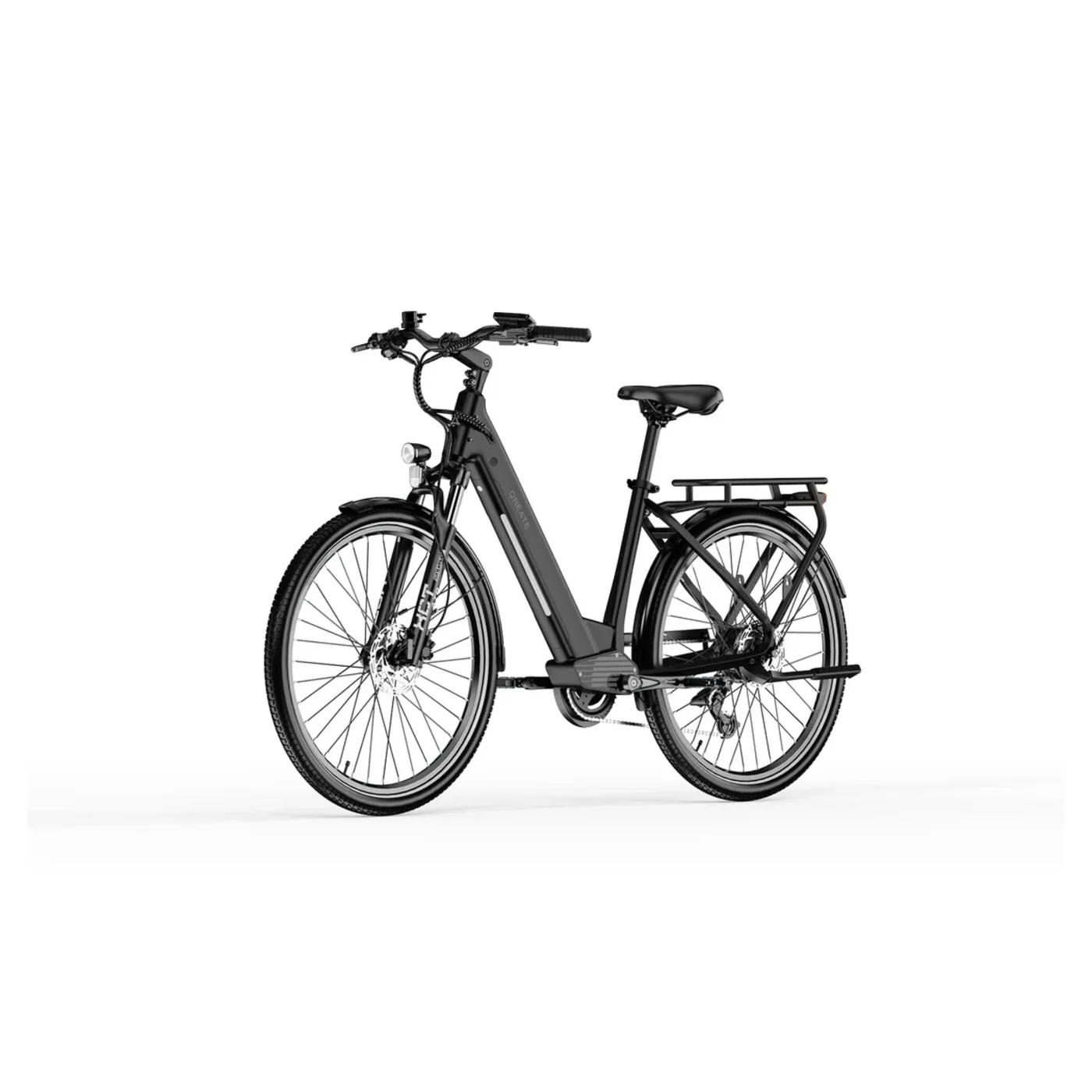 A-Spadz City Pro Elektrische Stadsfiets Zwart – 540Wh Accu – 250W Ananda Motor – Shimano 7 Versnellingen NFC+APP